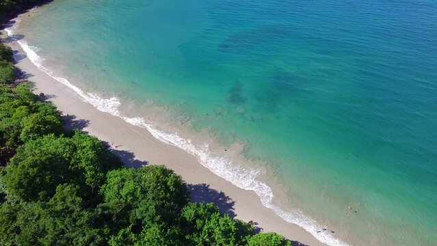 Conchal beach, Paradise in Costa Rica, Exotic Travel Destination, Aerial View