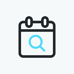 Calendar set vector icon. Isolated schedule icon vector design. Designed for web and app design interfaces.