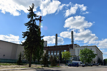 buildings of the heat and power plant Zeran -Warsaw