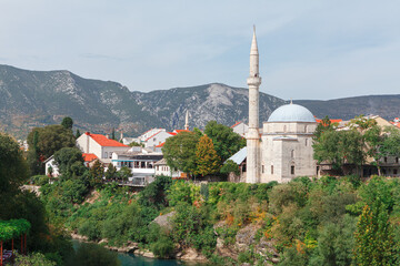 Ottoman era mosque in Mostar Bosnia and Herzegovina . Koski Mehmed Pasha Mosque
