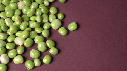 Green pigeon, the pigeon pea isolated on background, Toor Dal.