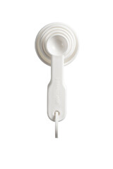 White measuring spoons isolated on a while