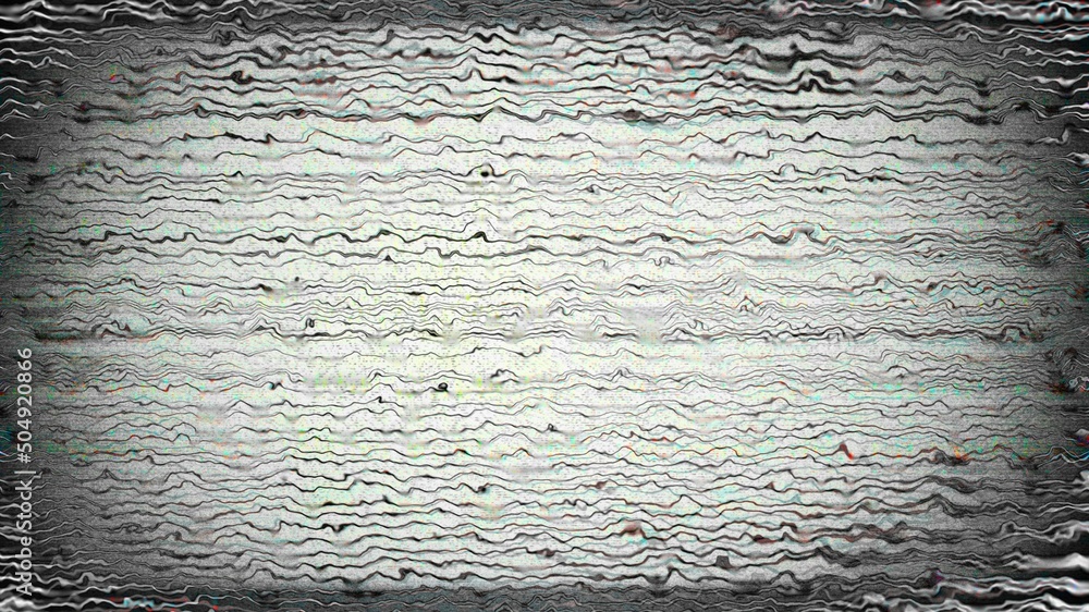 Aufkleber interference noise grunge tv rgb waves damage distorted no signal abstract background