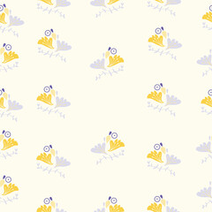 Seamless baby pattern Cute baby stars and rainbow clouds Creative night style for kids delicate, baby texture for fabric wrapping textile wallpaper clothing background Baby pajamas Vector illustration