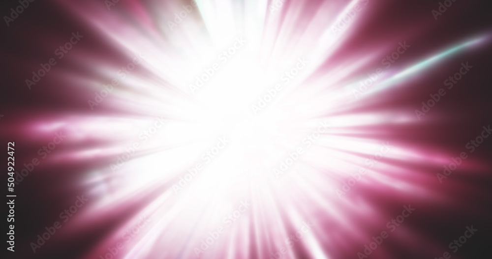 Aufkleber red shiny rays explosion of light colored abstract background