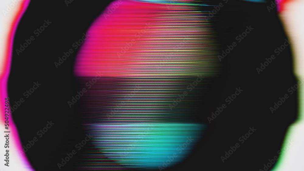 Poster rgb distorted digital colorful cirlcles data glitch abstract bright background