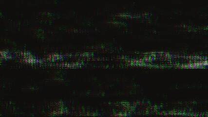 Distorted Noise Screen RGB Pixels Colored Abstract Motion Background