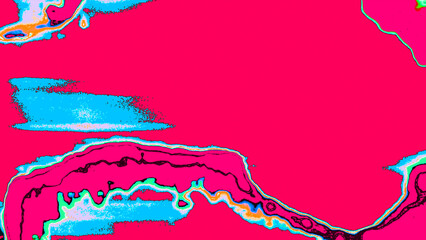Colored Scratch Paint Strokes Yellow Shiny Abstract Background