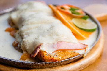 delicious chicken prepared to enjoy for lunch