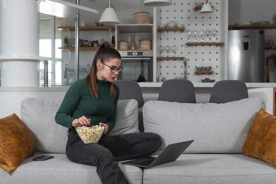 Young Lazy Business Woman Called To Work And Lies That She Is Sick So That She Would Not Have To Go To Work, Wants To Stay At Home And Enjoy Her Free Day. Female Fakes Illness So She Doesn't Work.