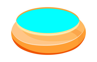 Bowl of water icon. Vector illustration