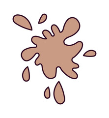 Obraz premium Abstract blot icon. Vector illustration