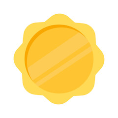 Golden medal. Sport Winner Trophy. Vector illustration