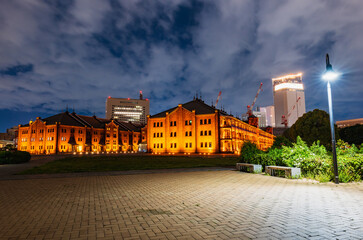 横浜　赤レンガ倉庫　夜景