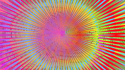 Glitch distorted geometric background . Modern art design . Noise destroyed glitched poster . Trendy defect error background with speed lines . Glitched artwork  .Hologram effect .vector 