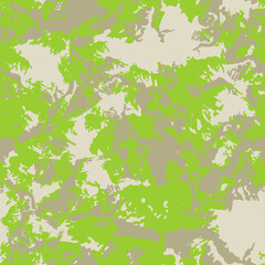 Field camouflage of various shades of beige, green and grey colors