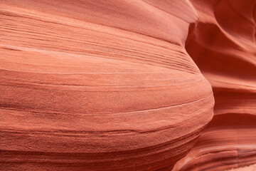 Scenery in a slot canyon with wavy and smooth rock walls, Canyon X, Arizona, the U.S. © NaturePicsFilms