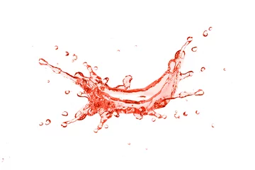 Rolgordijnen Red juice splash © NIKCOA