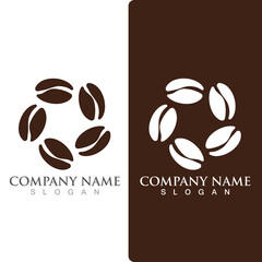 coffee bean icon vector