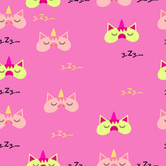Cute seamless pattern on a pink background with cute girly things. Texture for scrapbooking, wrapping paper, invitations. Vector illustration.