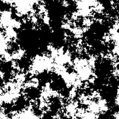 Dark grunge vector overlay. Black and white rough texture. Monochrome scratched pattern.