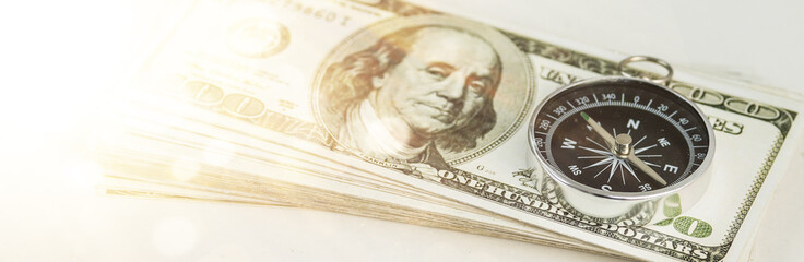 Inflation, hyperinflation in the dollar one dollar bill economic direction The concept of reducing...