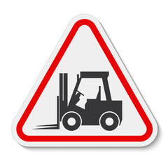 Forklift truck sign,Hazard warning forklift