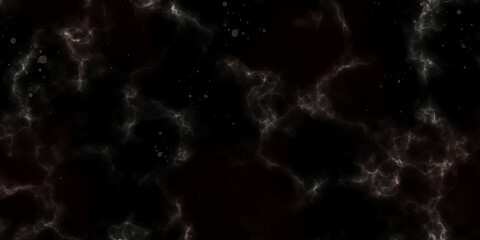 Black Clouds on Night Sky Galaxy Background. Abstract Cosmos. Abstracts background with particles and greenish red galaxy dark with stars and space pattern with bright multicolored texture cosmic.