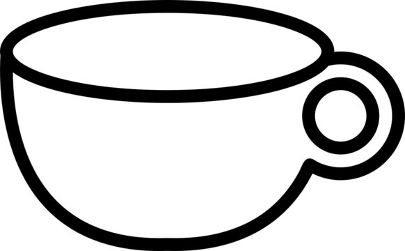 recommend clip art: Coffee cup outline icon