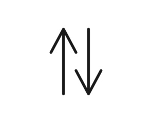 Black line icon on white background