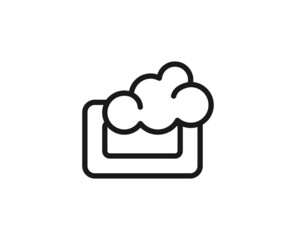 Beauty line icon on white background