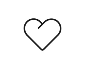 Heart line icon. Vector symbol in trendy flat style on white background. Love sing for design.