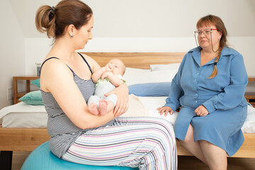 Breastfeeding consultant supports young mother to overcome problems