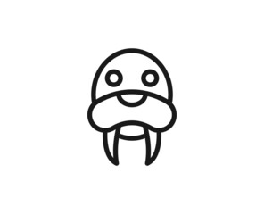 Black line icon on white background