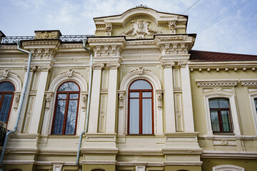 architecture of the city. an old building. walks through the old streets.