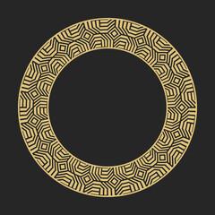 Decorative circular ornament.