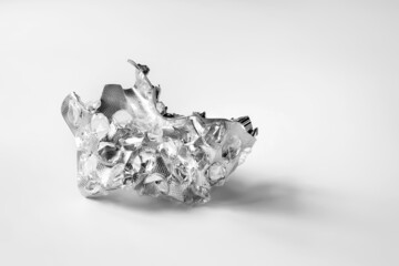 Blister from pills. Crumpled used blister from medicinal pills. Selective focus.