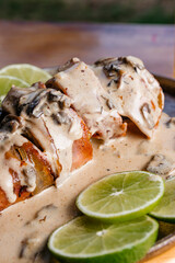 delicious meat prepared and ready to eat