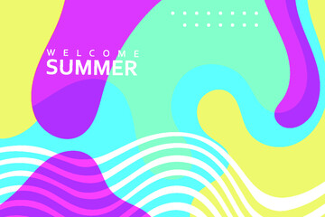 Abstact liquid, fluid and wave background. suitable for summer collection, banner, and etc.