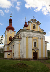 Baroque Church of Our Lady of Sorrows in Sloup