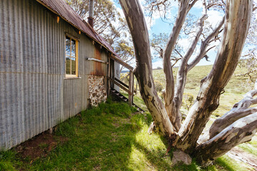 Cope Hut near Falls Creek in Australia