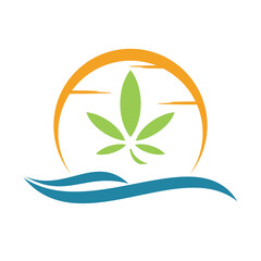 water and leaf logo