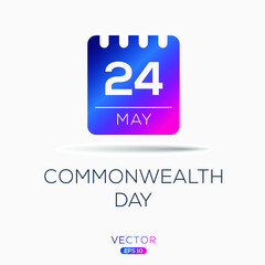 Fototapeta premium Commonwealth Day, held on 24 may. 