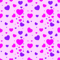 Fototapeta na wymiar Seamless Pattern Love Background vector