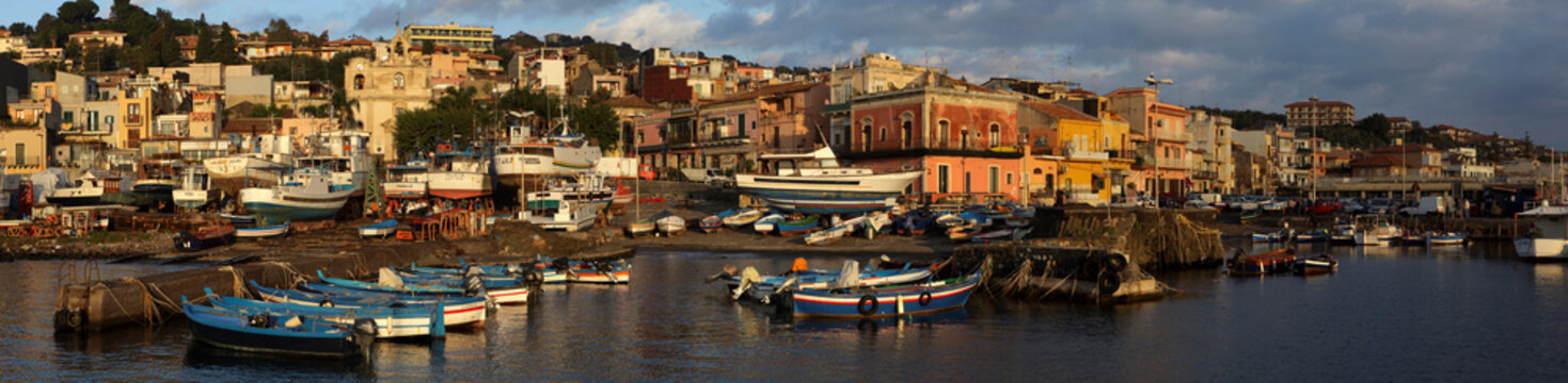 The little port of Aci Trezza, Sicily, Italy