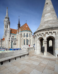 Matthias Church and Fisherman's Bastions, Budapest, Hungary