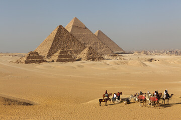 Pyramid complex at Giza, Egypt