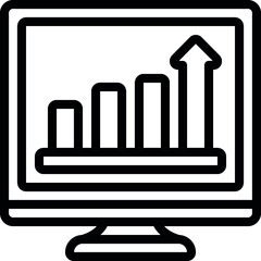 Computer Bar Chart Icon