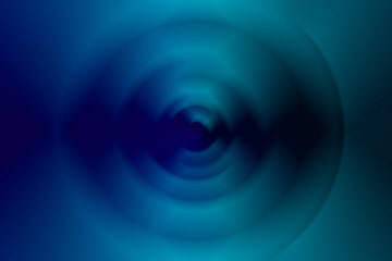 Circular spiral of blue for digital futuristic light effect wallpaper background.