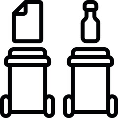 Waste Sorting Icon
